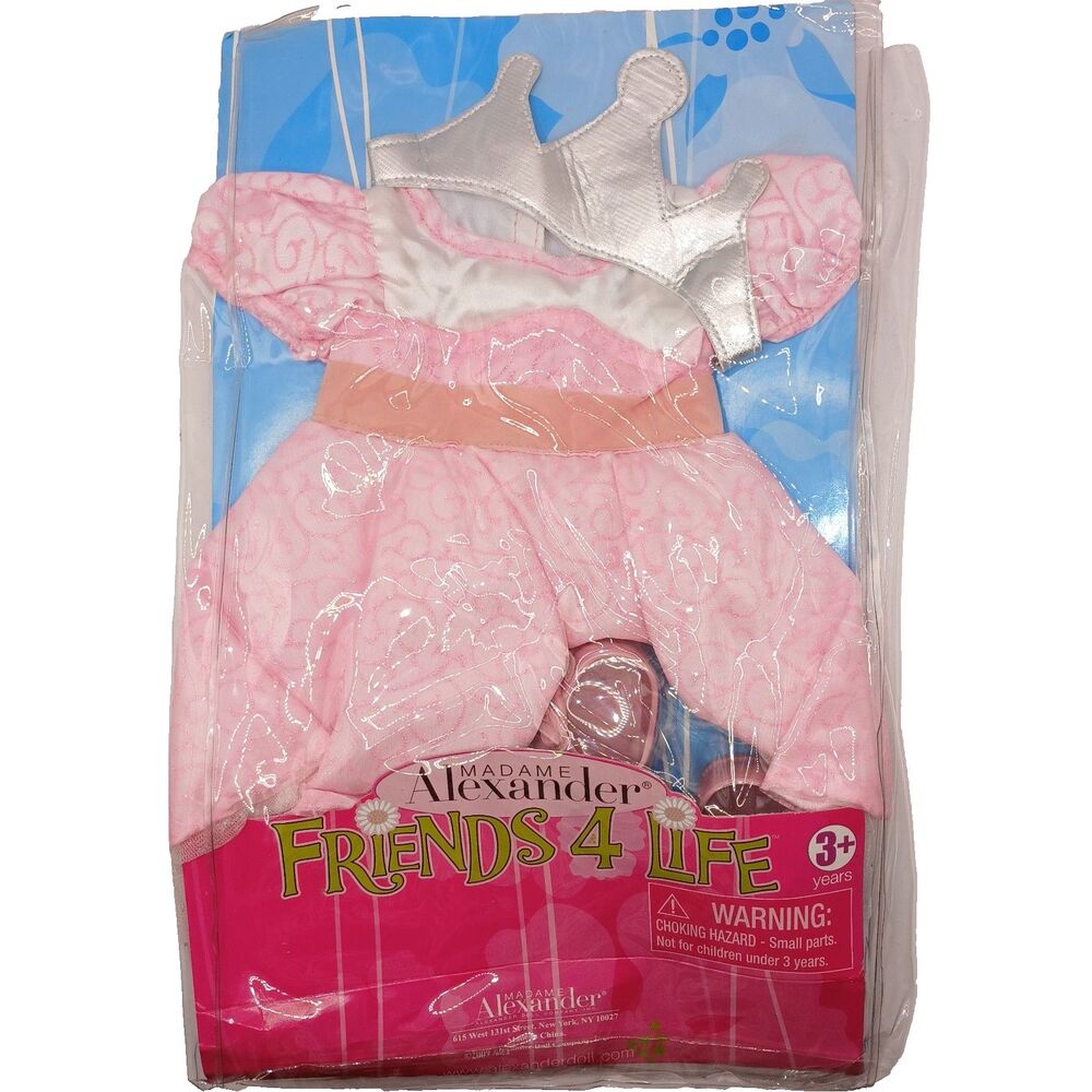 Madame Alexander Friends 4 Life Pink Princess Fashion 18" Doll Outfit New